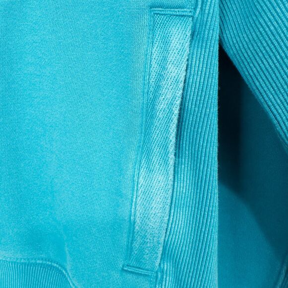 Duluth Trading Co Souped Up Funnel Neck Sweatshirt Womens Large Teal Blue 29715 - Picture 6 of 16